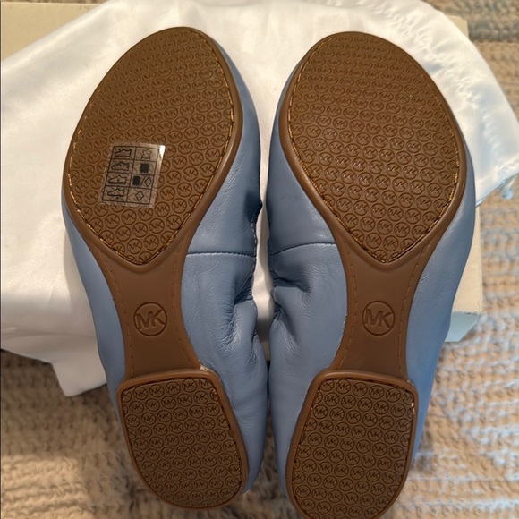 Michael Kors Blue Ballerina Flats with Classic Silhouette - Picture 4 of 4